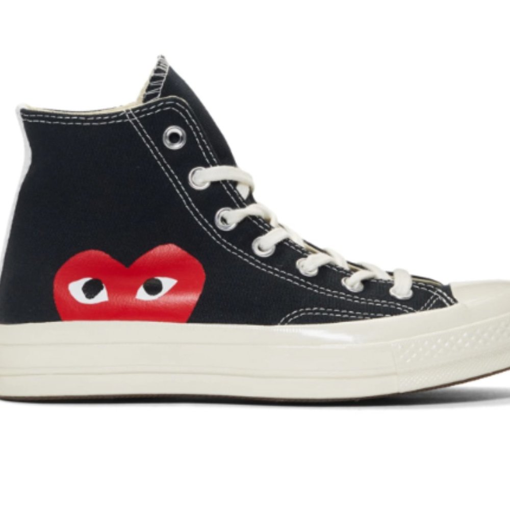 NEW Comme des Garçons Play Black Converse High Top